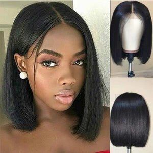 💥Wig Women Short Human Hair Wigs Bob Brazilian Black Women Remy💥NWT